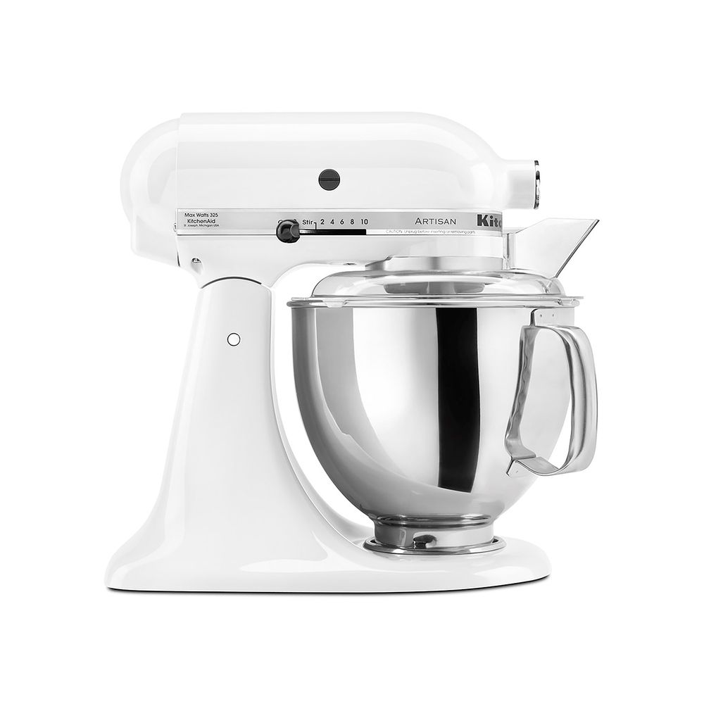 Batedeira stand mixer artisan white kitchenaid 127v lavillecasa