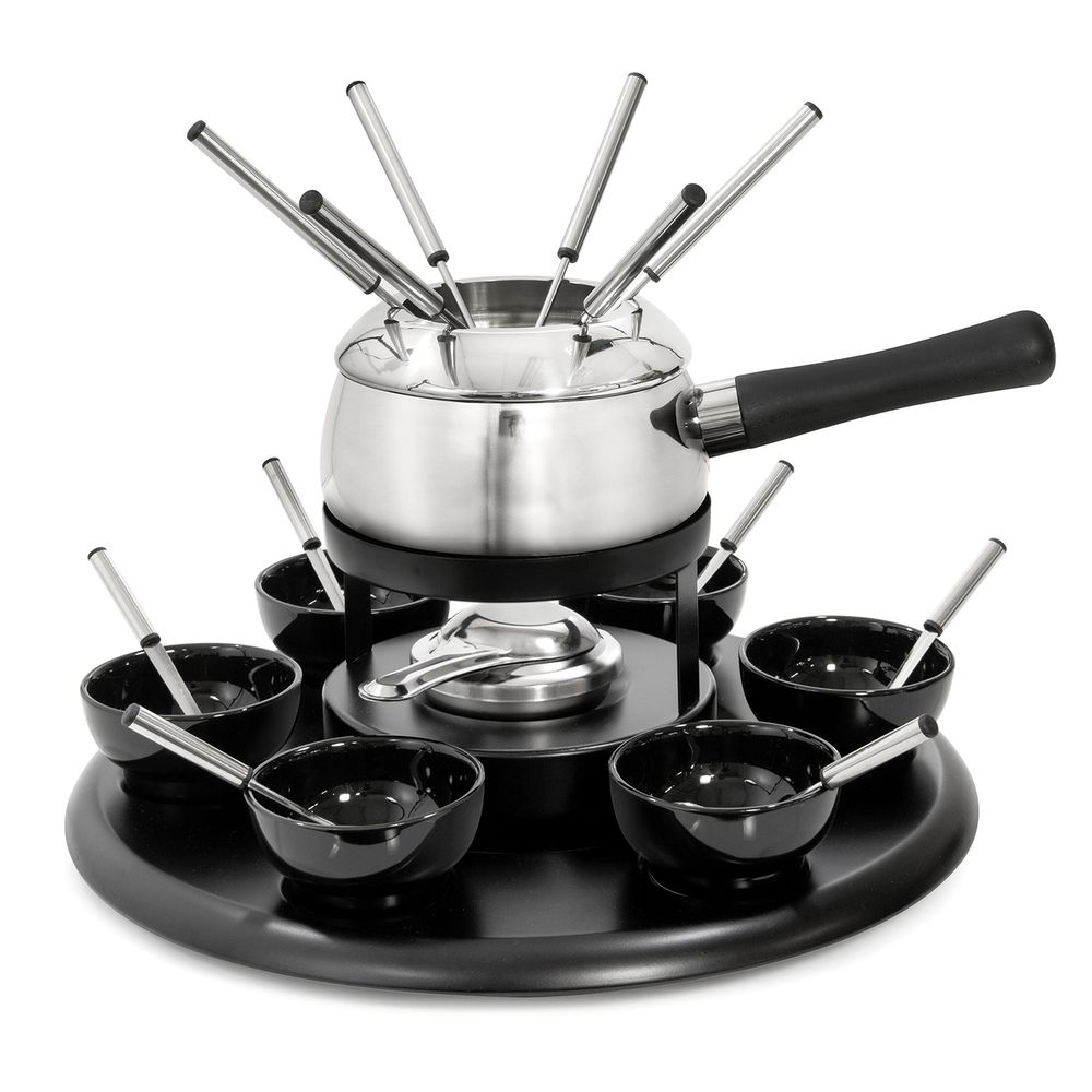 Fondue 23 pecas ceramica e inox laville lavillecasa